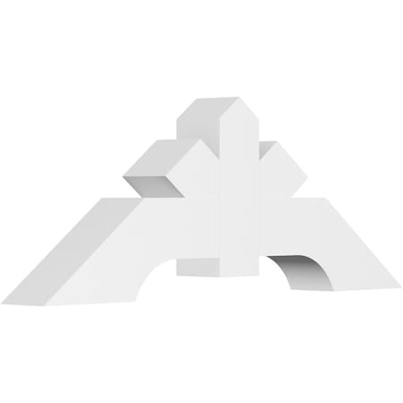 Ekena Millwork Vanguard Architectural Grade PVC Gable Bracket, 36"W x 13 1/2"H x 4"D x 4"F, 9/12 Pitch GBP036X14X0404VAN00